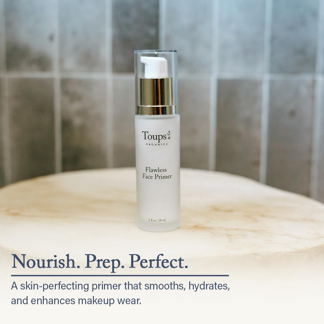 Toups & Co Flawless Face Primer hydrates skin, leaving a fresh, comfortable base.