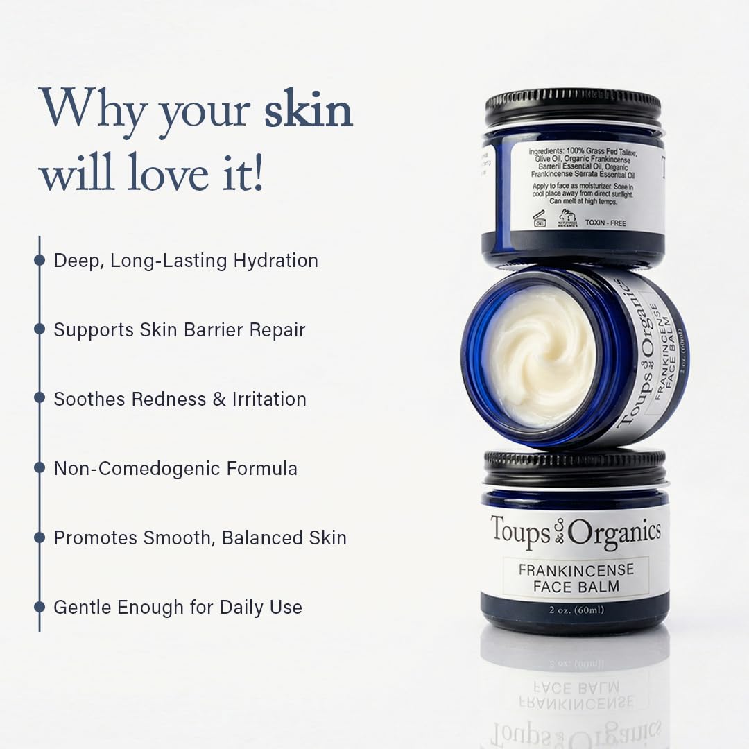 Close-up label shows organic ingredients for sensitive skin.