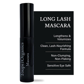 Toups & Co Long Lash Mascara brush-glide for precise length and definition.