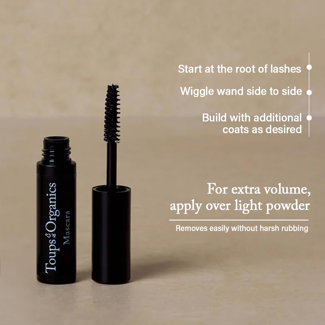 Toups & Co Long Lash Mascara nourishes lashes with a gentle botanical formula.