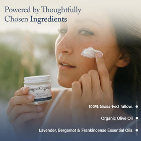 Toups & Co Tallow Balm close-up texture—rich, skin-friendly nourishment.