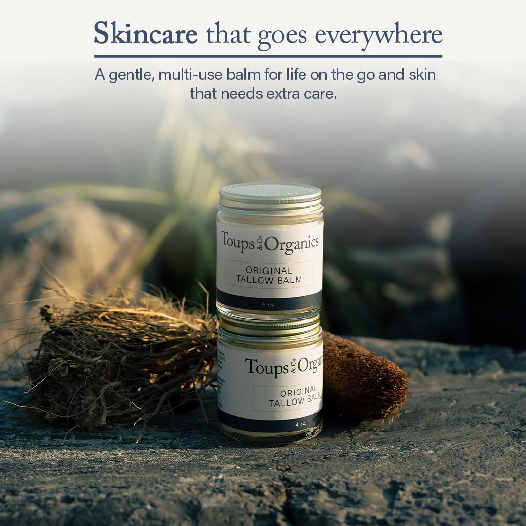 Toups & Co Tallow Balm hands application—softens dry hands and rough patches.