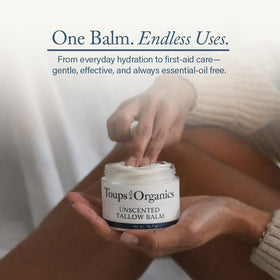 Toups and Co recyclable glass jar for sustainable skincare.