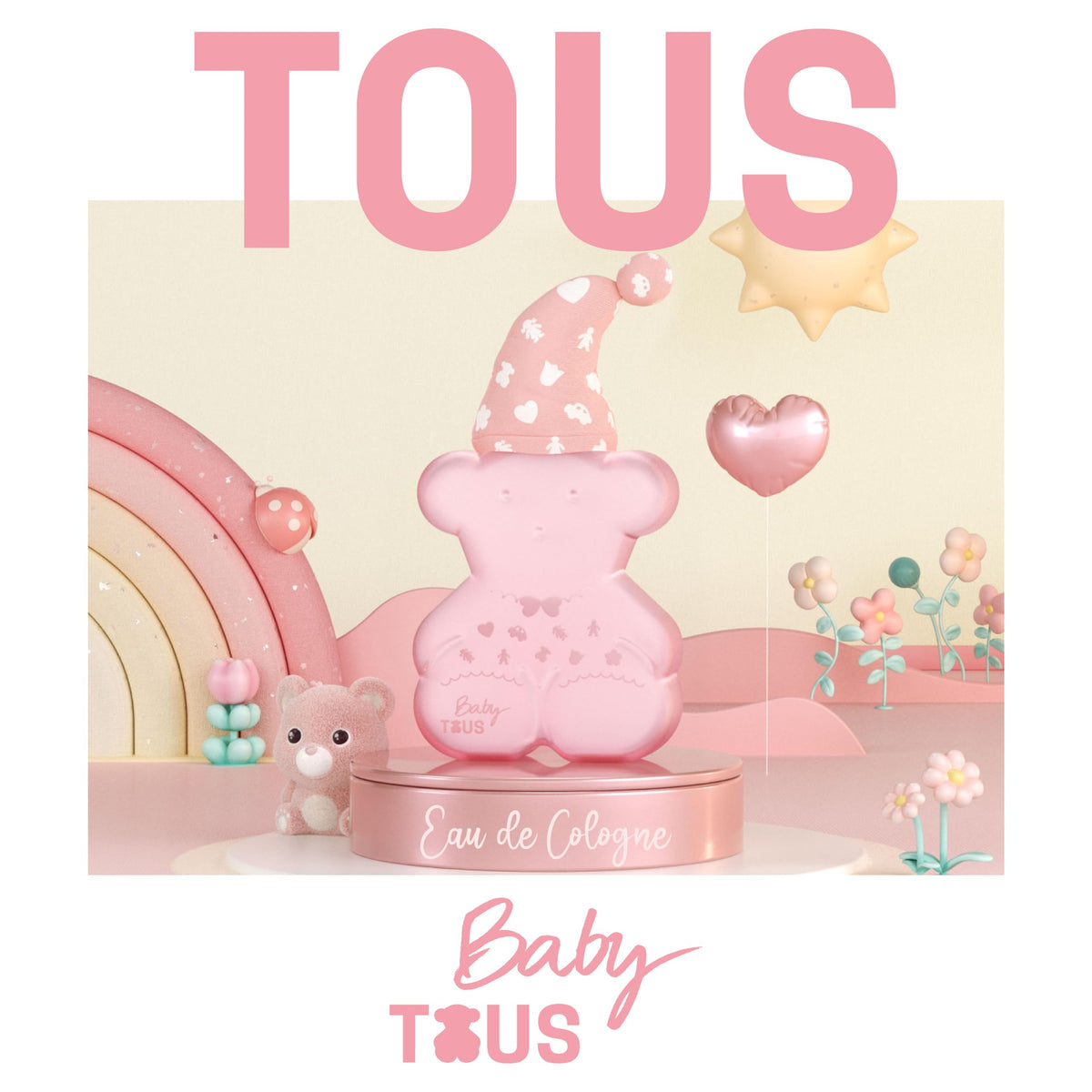 TOUS Baby Cologne close-up of fragrance notes neroli, mandarin, bergamot