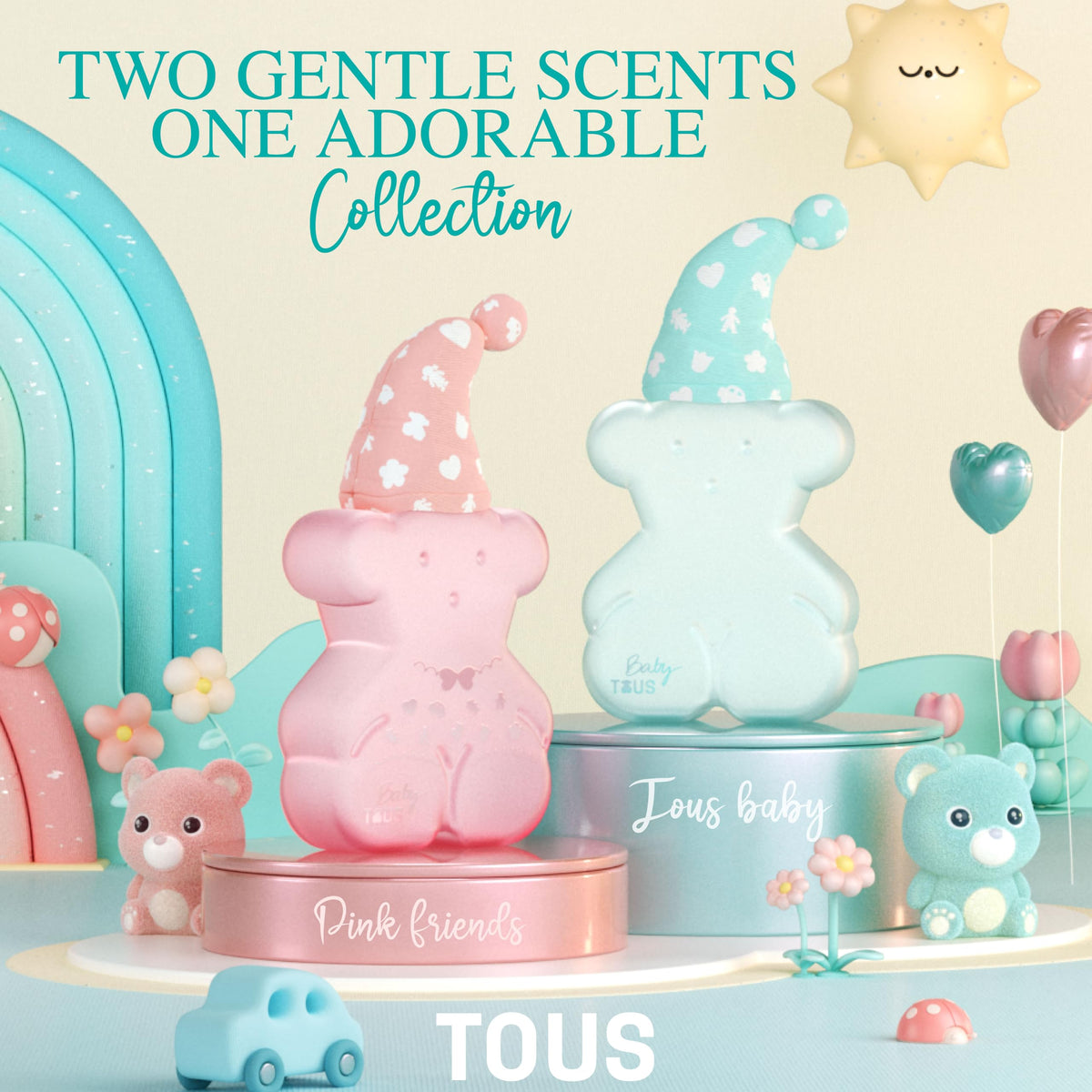 TOUS Baby Cologne skin-safe formula emphasized for babies