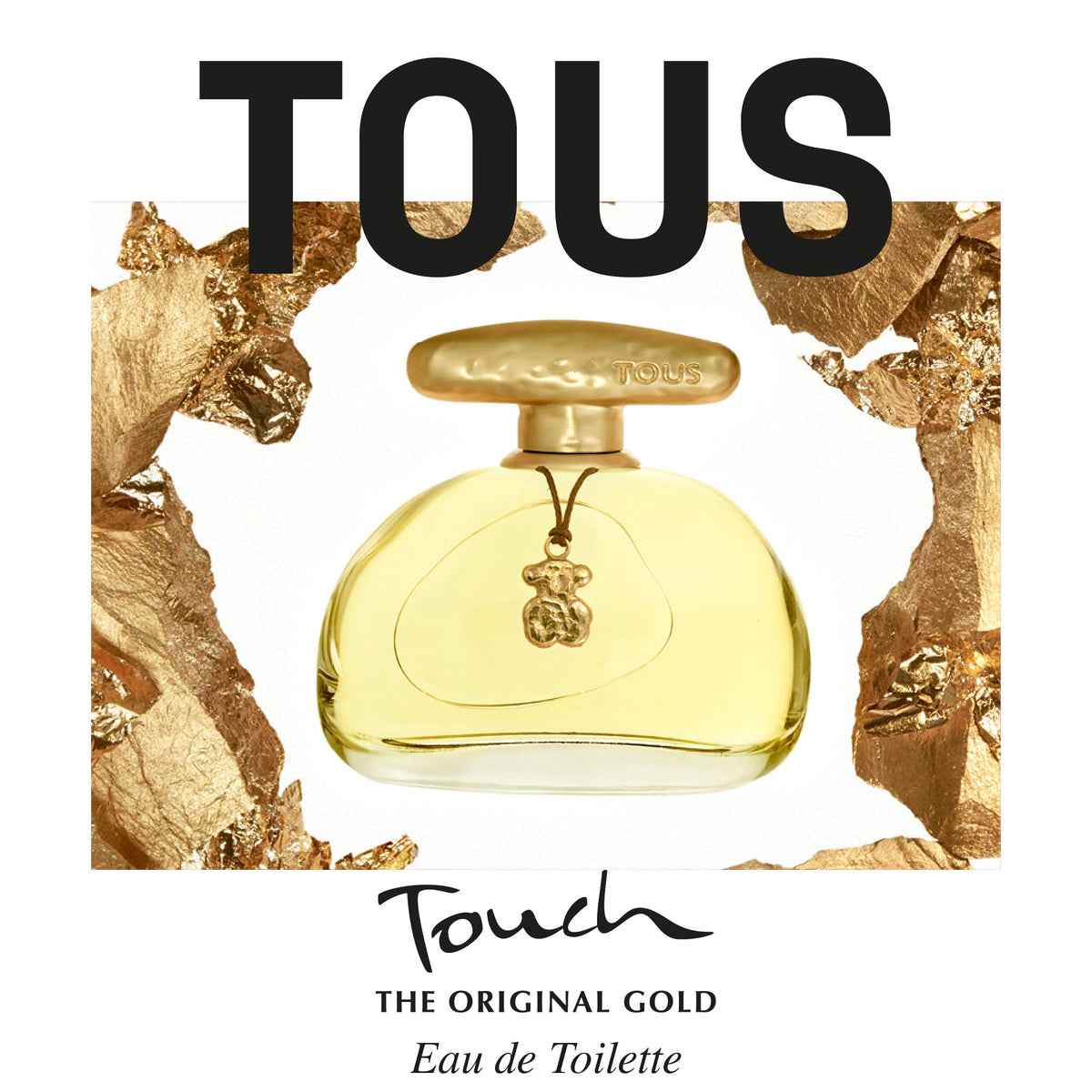 TOUS Touch Eau de Toilette cap close-up, premium design highlights sophistication