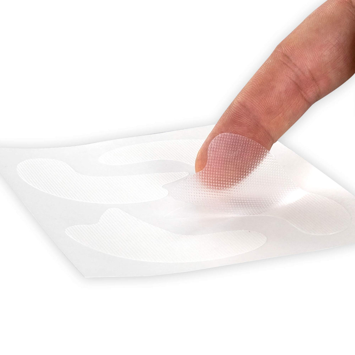 Clear patch stays discreet during sleep and removes easily.
