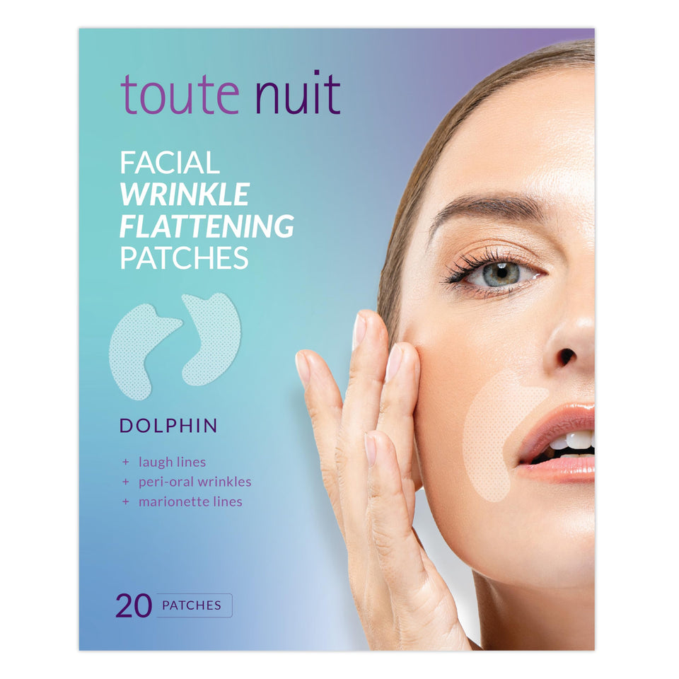Toute Nuit Dolphin Patch on the mouth area smooths smile lines while you sleep.
