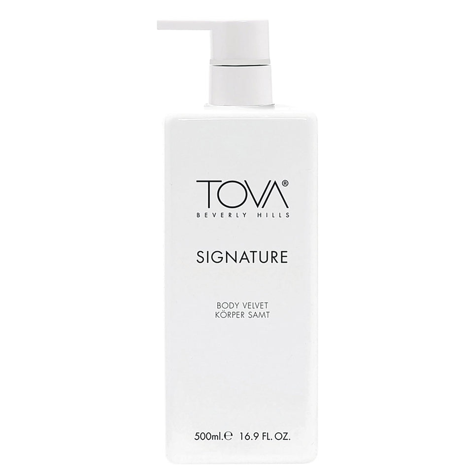 Tova Signature Body Velvet Lotion pump bottle for everyday hydration