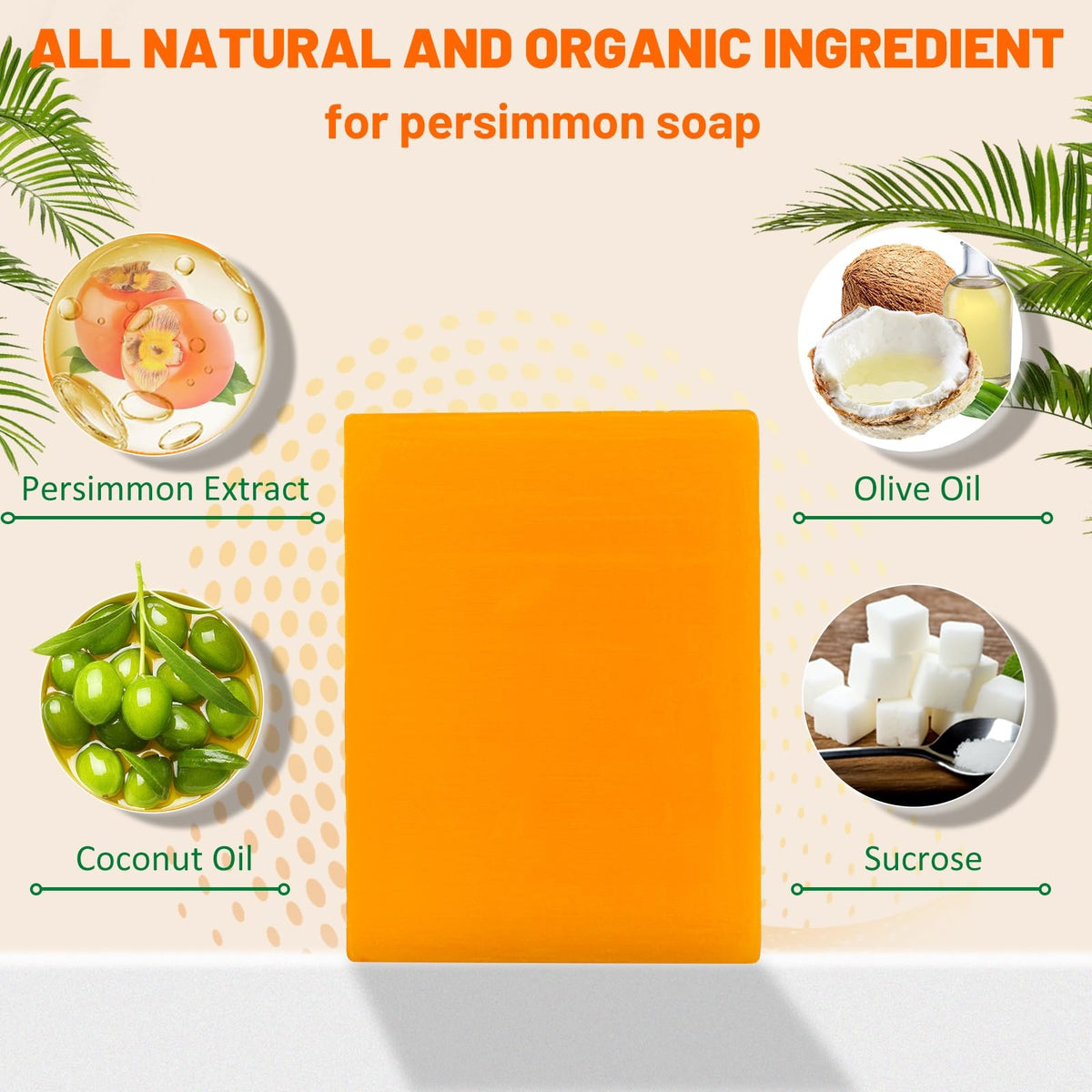 Close-up of Tovaginsh Persimmon extract highlighting natural ingredients for gentle cleansing and odor neutralization