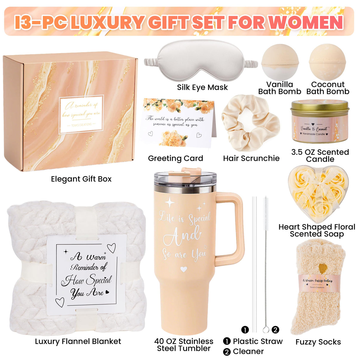 Tova's Creations plush luxury blanket for cozy evenings at home