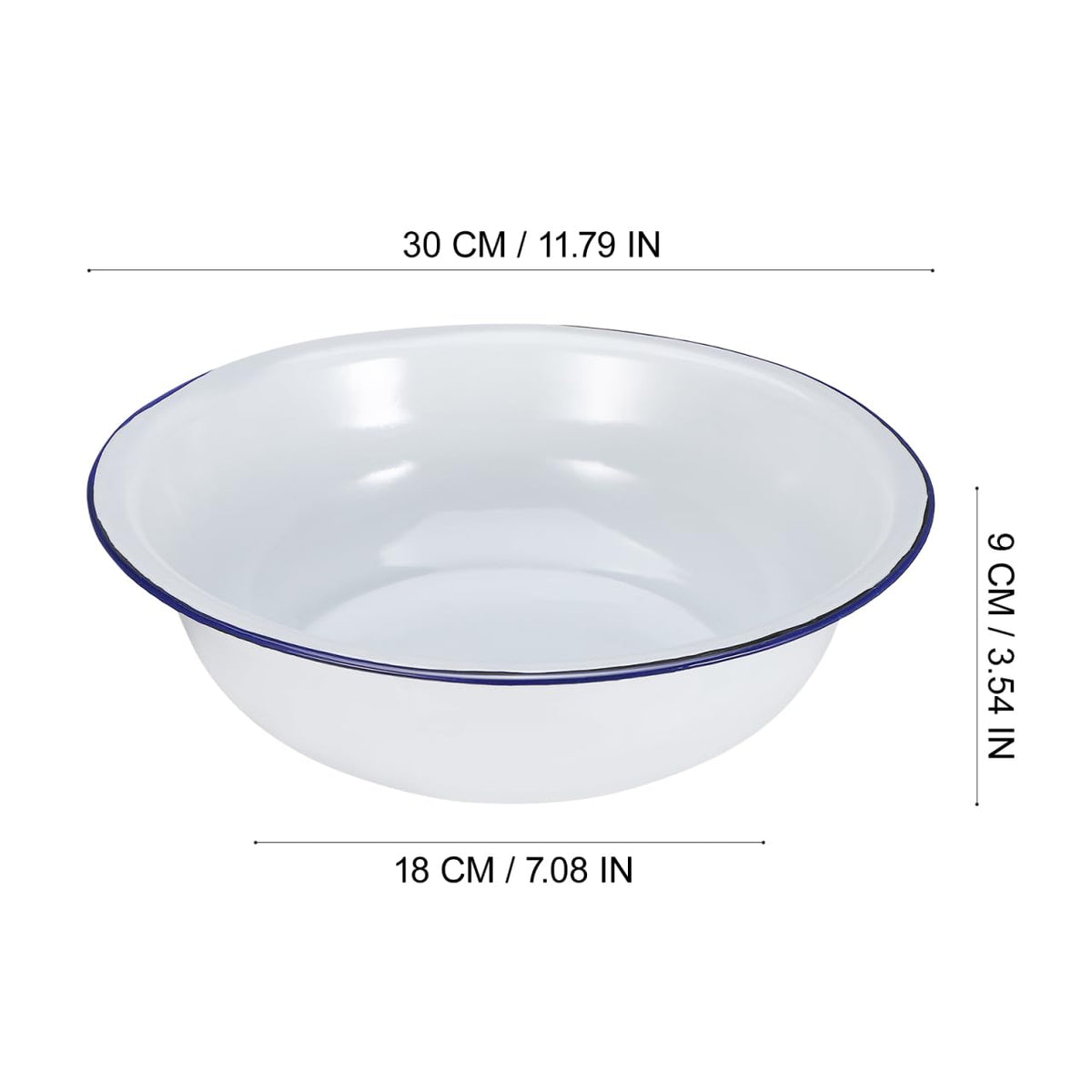 TOVINANNA enamel basin ideal for laundry or delicate hand washing
