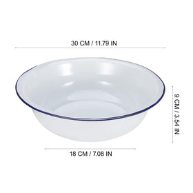 TOVINANNA enamel basin ideal for laundry or delicate hand washing