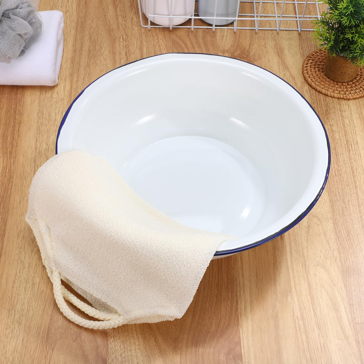 TOVINANNA enamel basin smooth enamel surface reduces odors and stains