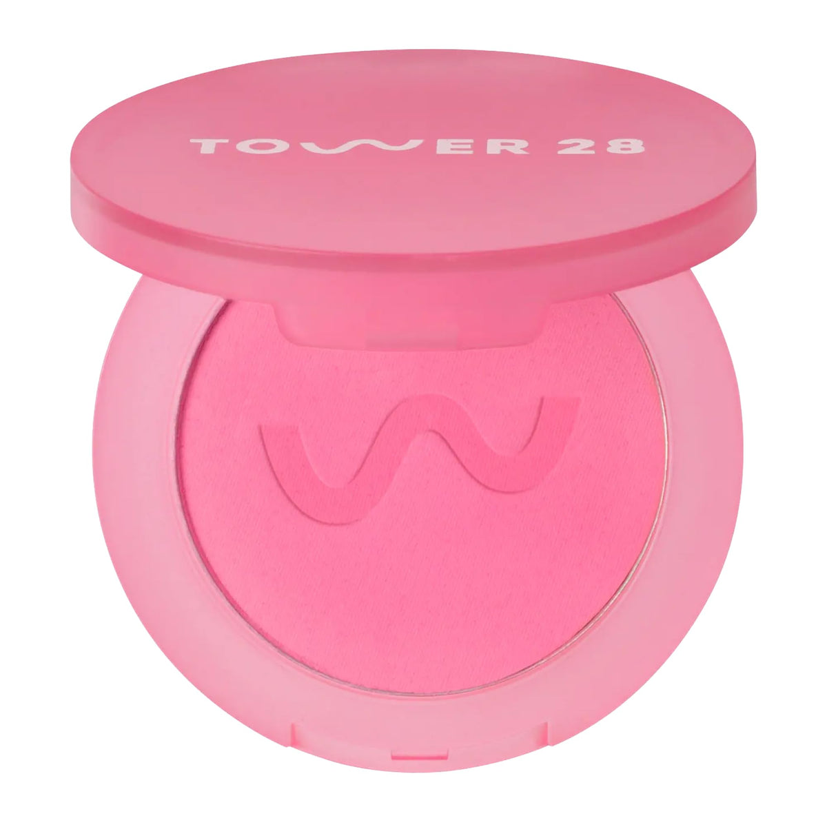 Tower 28 GetSet Malibu Cooler compact displaying a soft pink flush for all‑day wear
