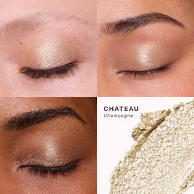 Tower 28 GoGo Chateau swatch shows high-shimmer finish.