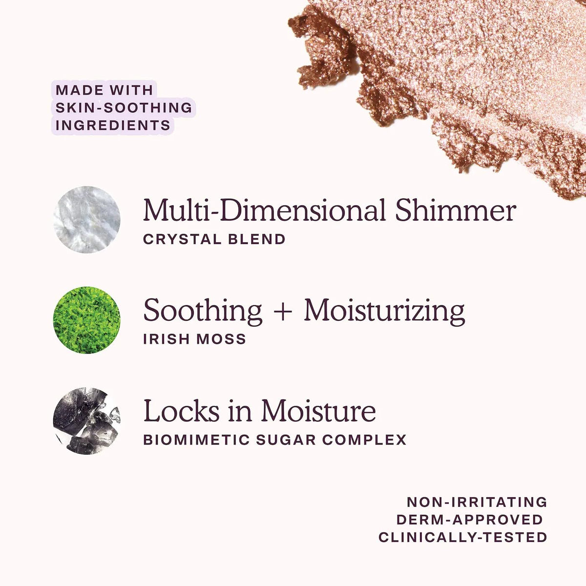 Tower 28 GoGo Cooling Shimmer Eyeshadow Stick used as a nose highlight for subtle brightness