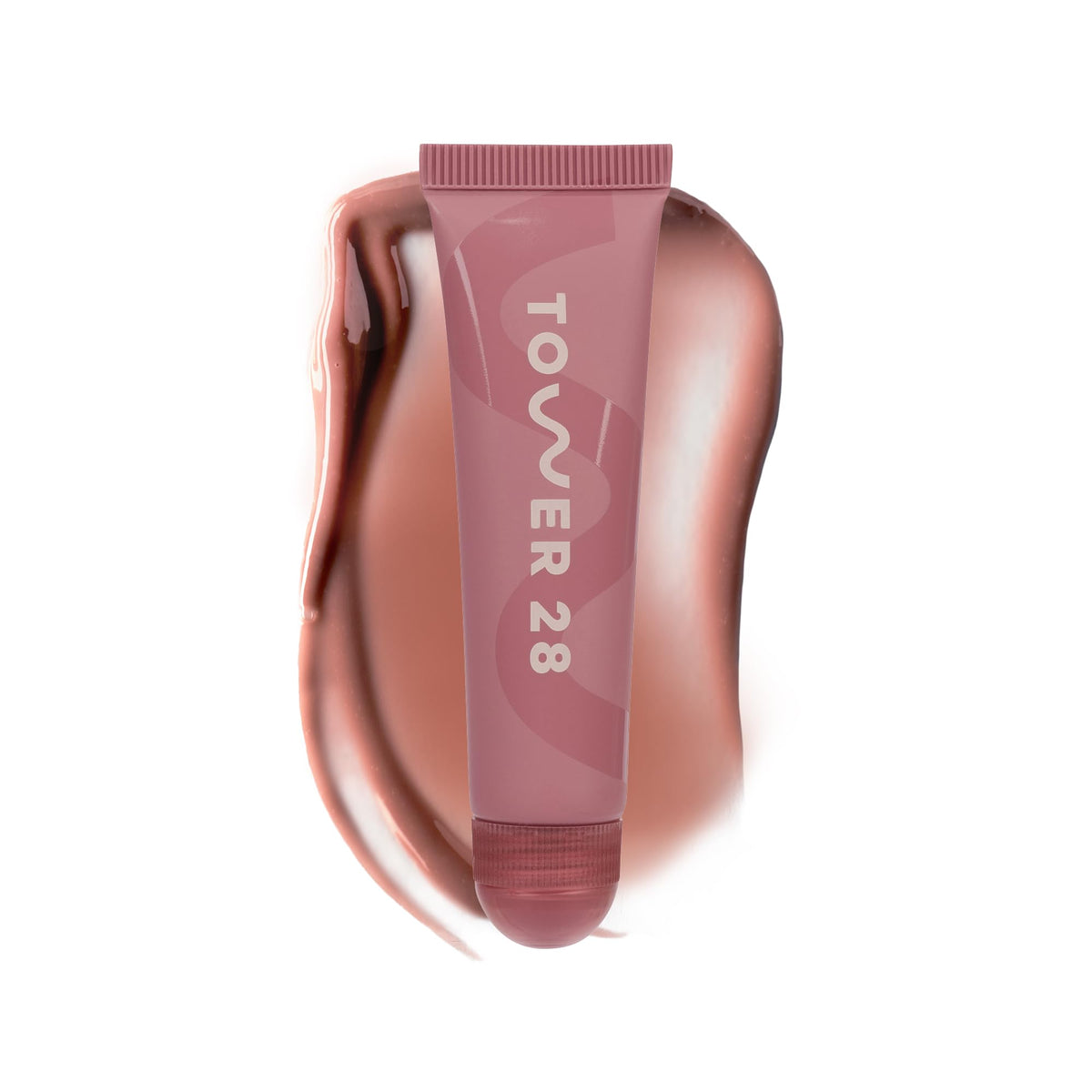 Tower 28 LipSoftie Sugar Plum tinted balm provides hydrating sheer color for everyday lips.