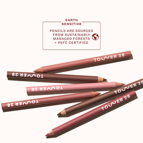 Tower 28 OneLiner travel-friendly packaging for on-the-go touch-ups.