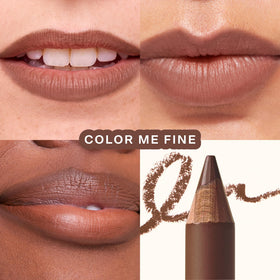 Tower 28 OneLiner lip line application demonstrates precise control and matte finish.