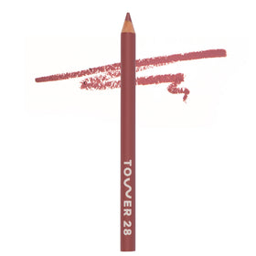 Tower 28 OneLiner lip liner in muted mauve with creamy glide for defined lips.