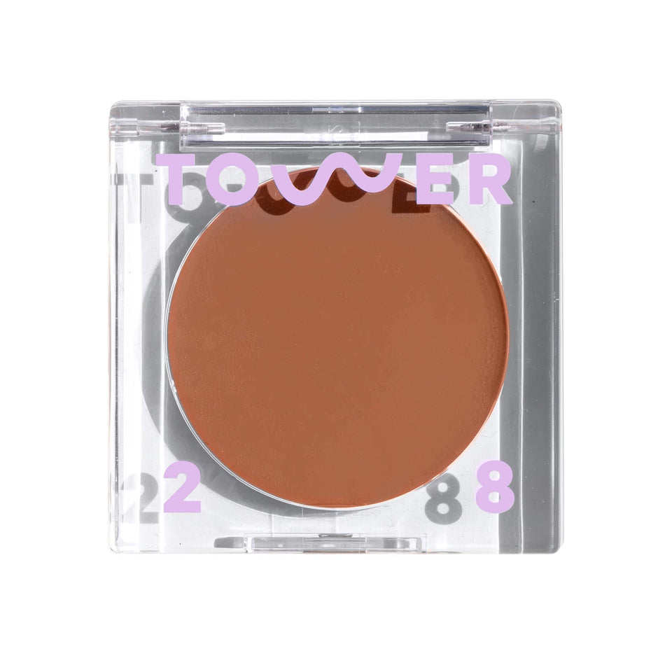 Tower 28 Sculptino Getty swatch shows natural contour with neutral undertones