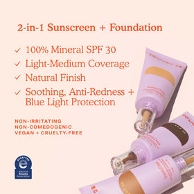 Tower 28 SunnyDays ingredient close-up emphasizes aloe vera and prickly pear soothing properties.