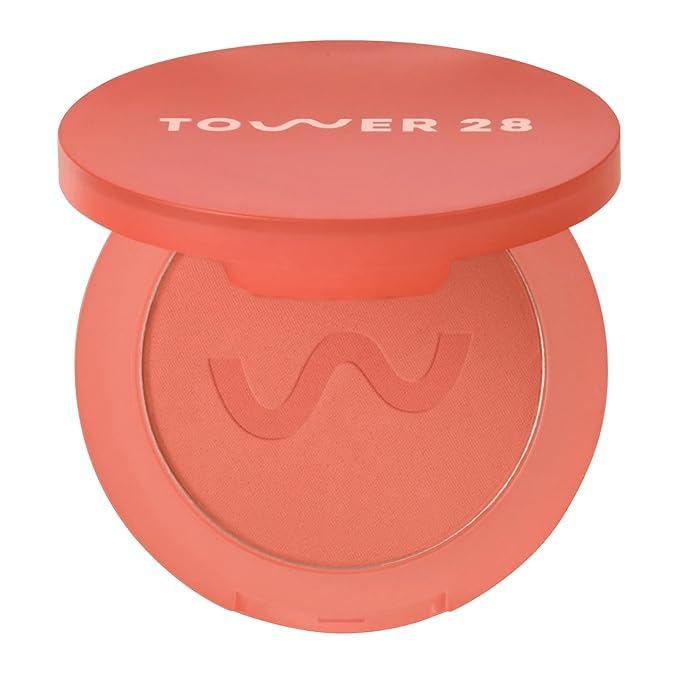 Tower 28 GetSet Matte Blush Culver Crush compact showcases fade-proof color.