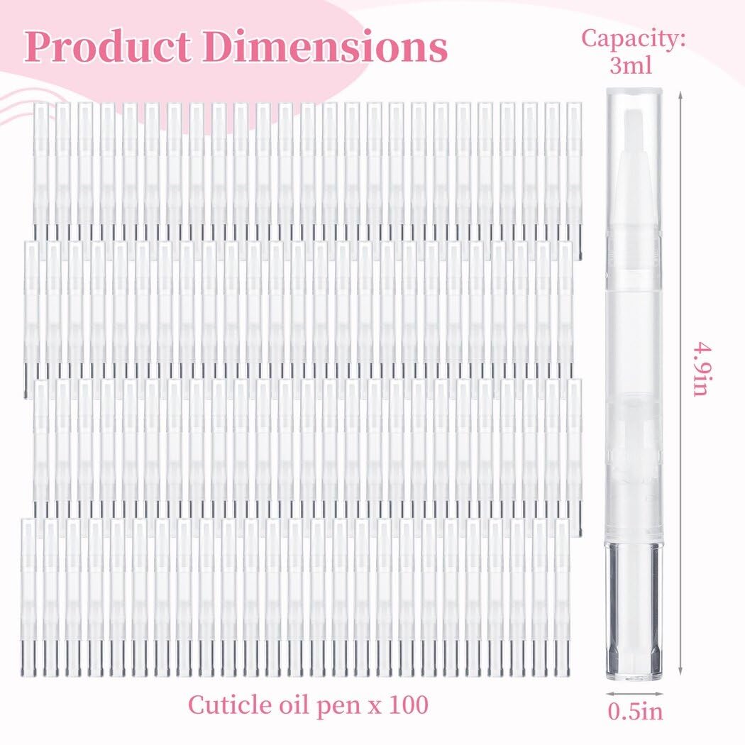 Toyosport 100-pack cuticle oil pens ideal for travel and daily use.