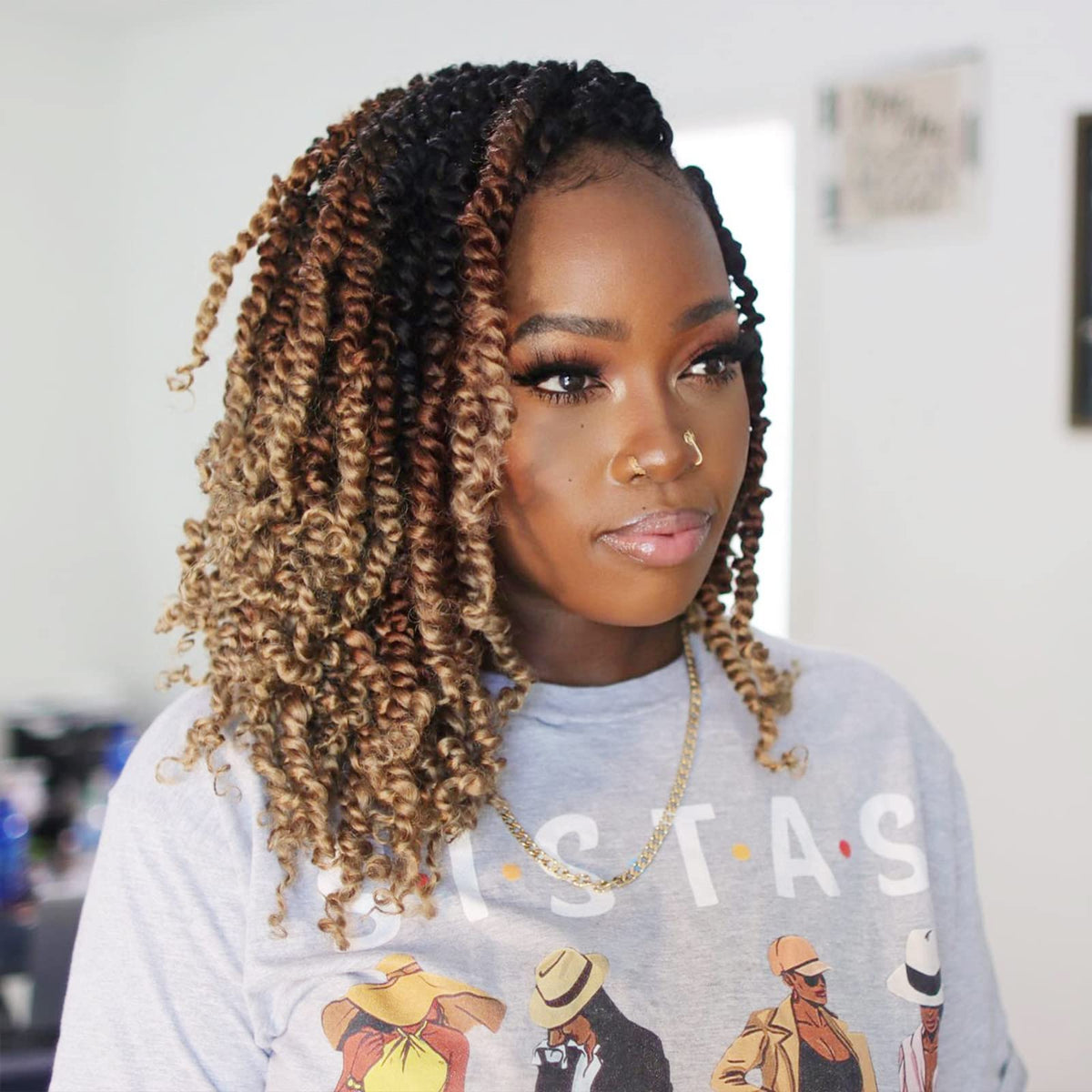 Toyotress Tiana Passion Twist 10in worn look demonstrates lightweight comfort