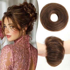 Tozoie messy bun hair piece blends naturally with your hair for an effortless updo.