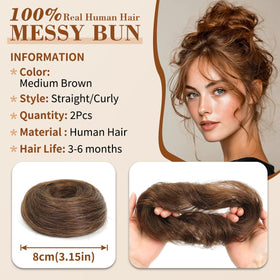 Tozoie versatile bun works for work, dates, workouts, and everyday chic.