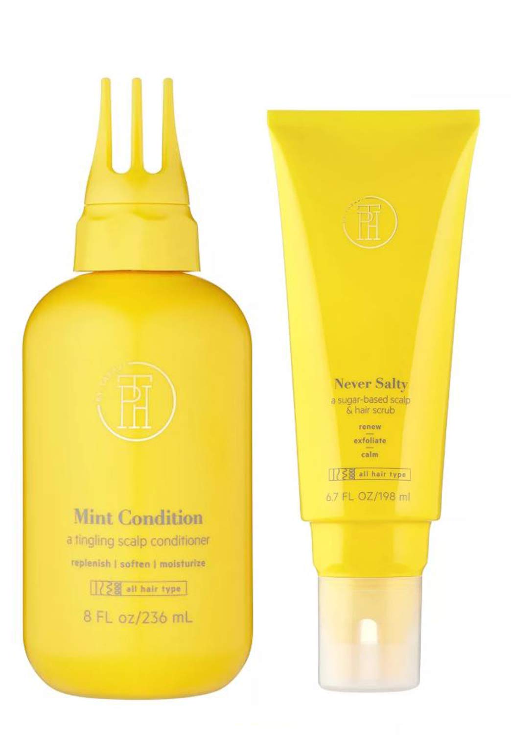 TPH by Taraji Sugar Scalp Scrub texture close-up showing exfoliation benefits.