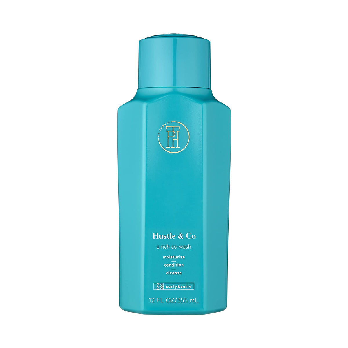 TPH by Taraji Hustle & Co Co-Wash bottle front highlights hydrating formula for color-treated hair.
