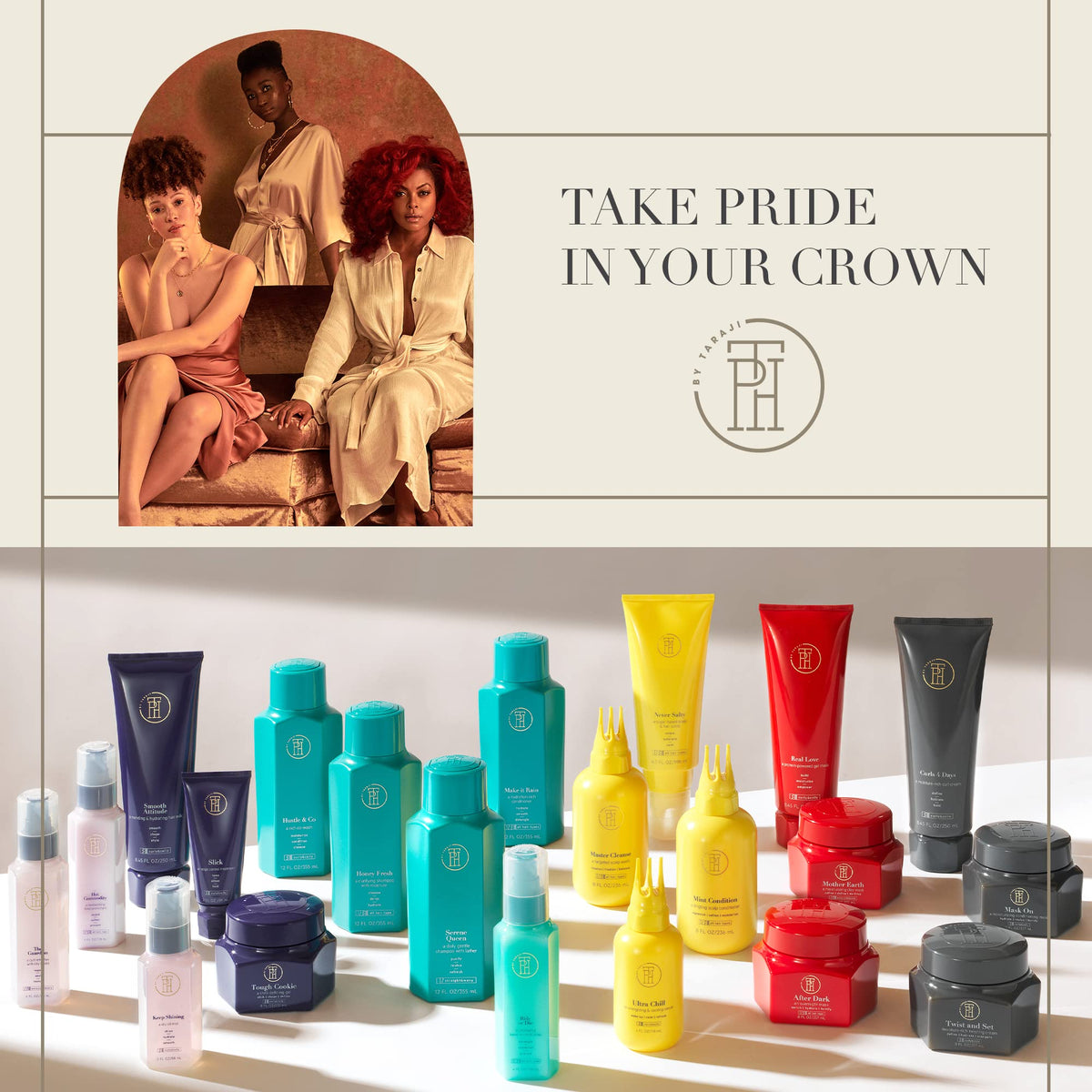 TPH by Taraji Hustle & Co Co-Wash for color-treated hair on vibrant strands.