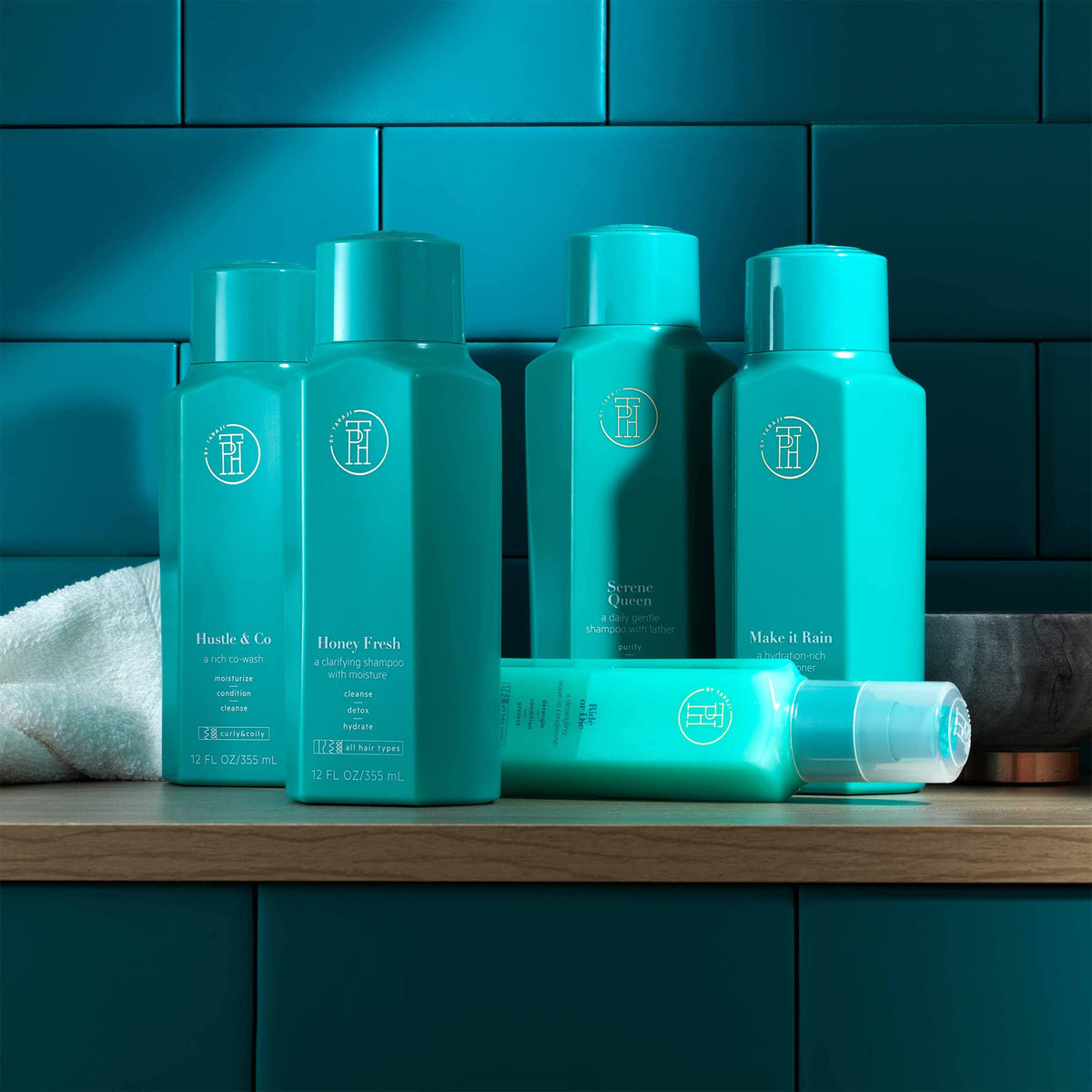TPH by Taraji Hustle & Co Co-Wash sage herb visual emphasizes natural cleansing.