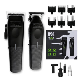 TPOB Mini Play Pro blade close-up with oil reservoir for smooth cuts.