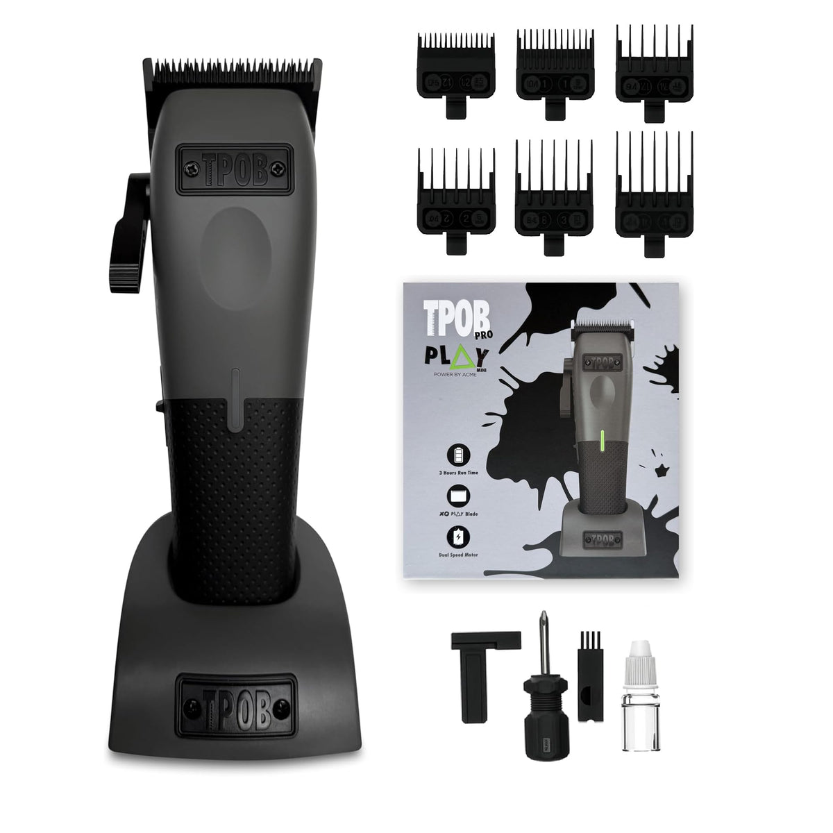 TPOB Mini Play blade close-up showing lubrication for precise cuts.