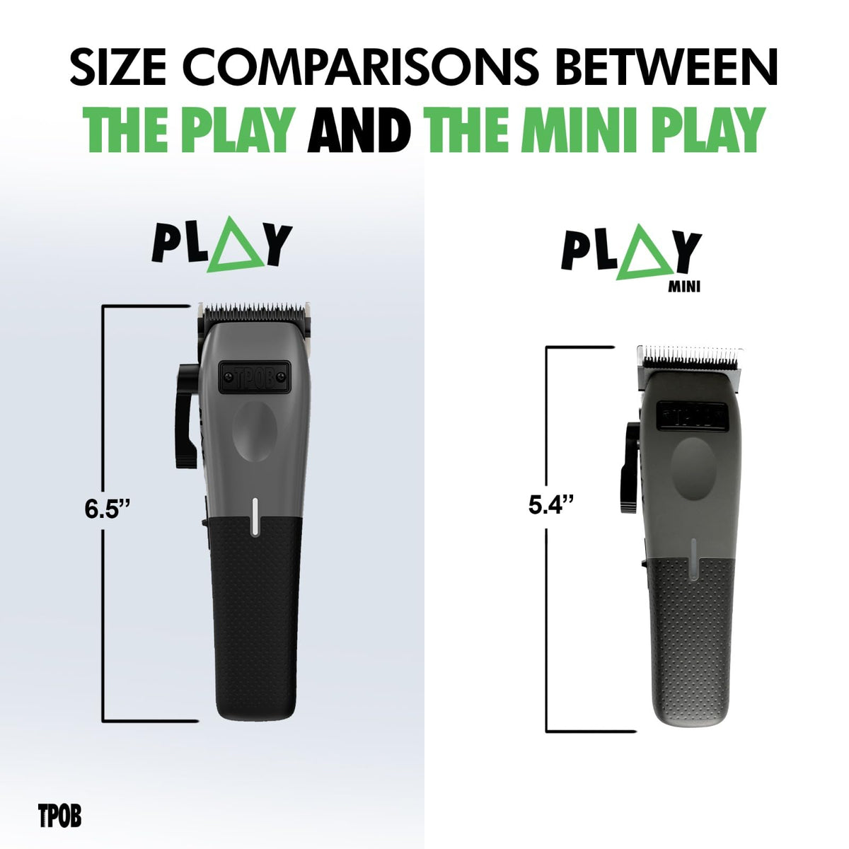 TPOB Mini Play grey SnapTek lever enables quick fades.
