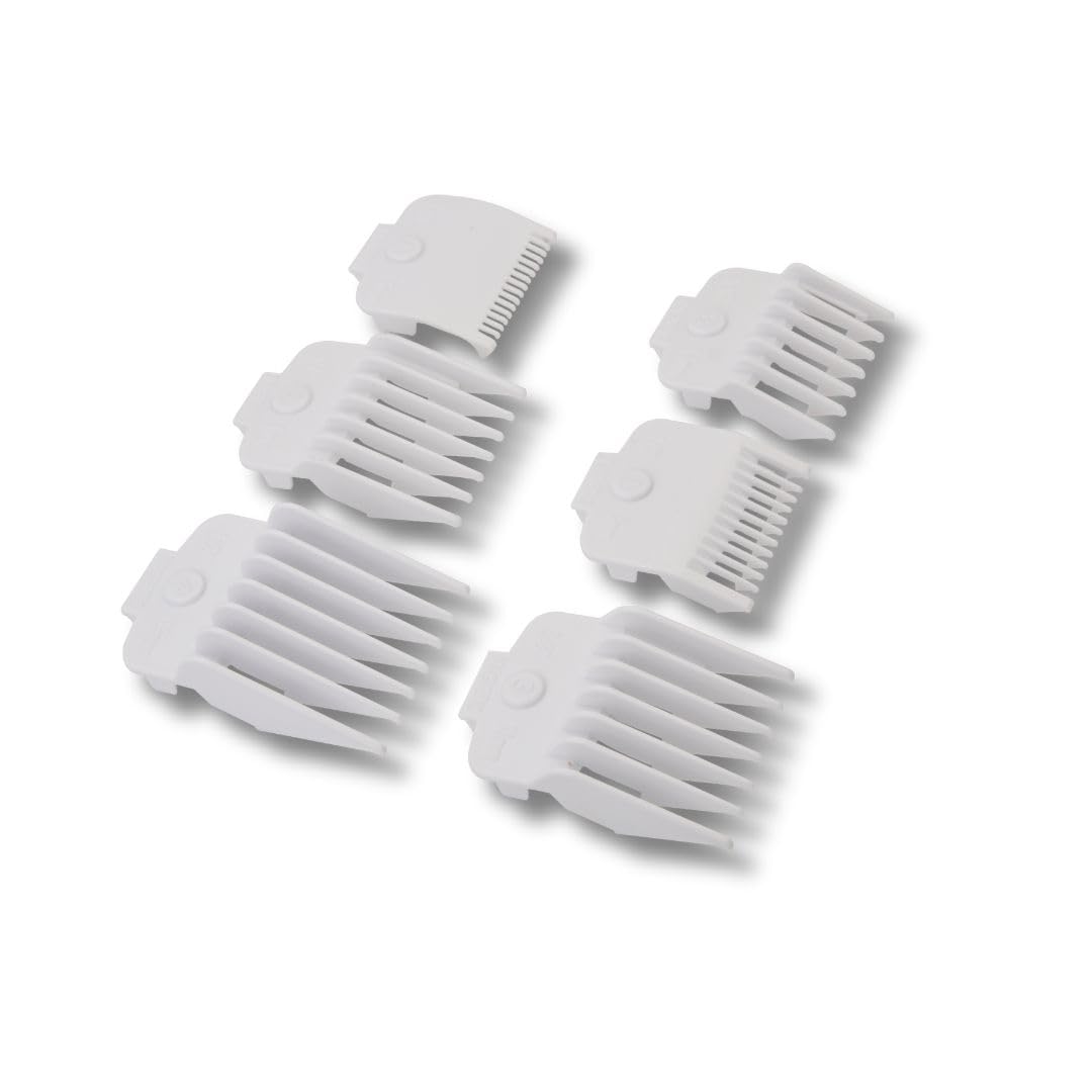 TPOB Slime Guards with six professional guides for precise lengths in white.