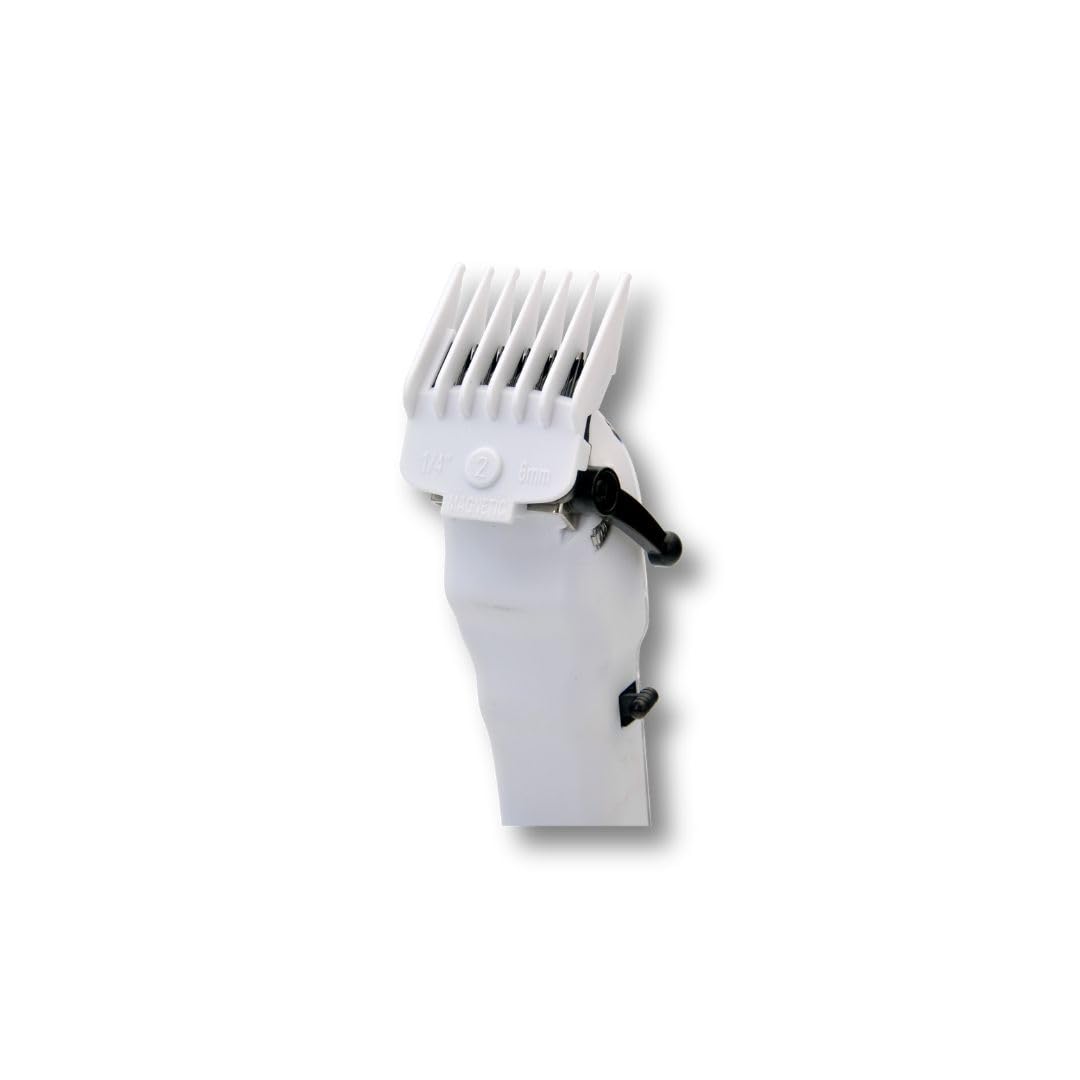 Plastic combs for clippers by TPOB enable quick, clean guard changes.