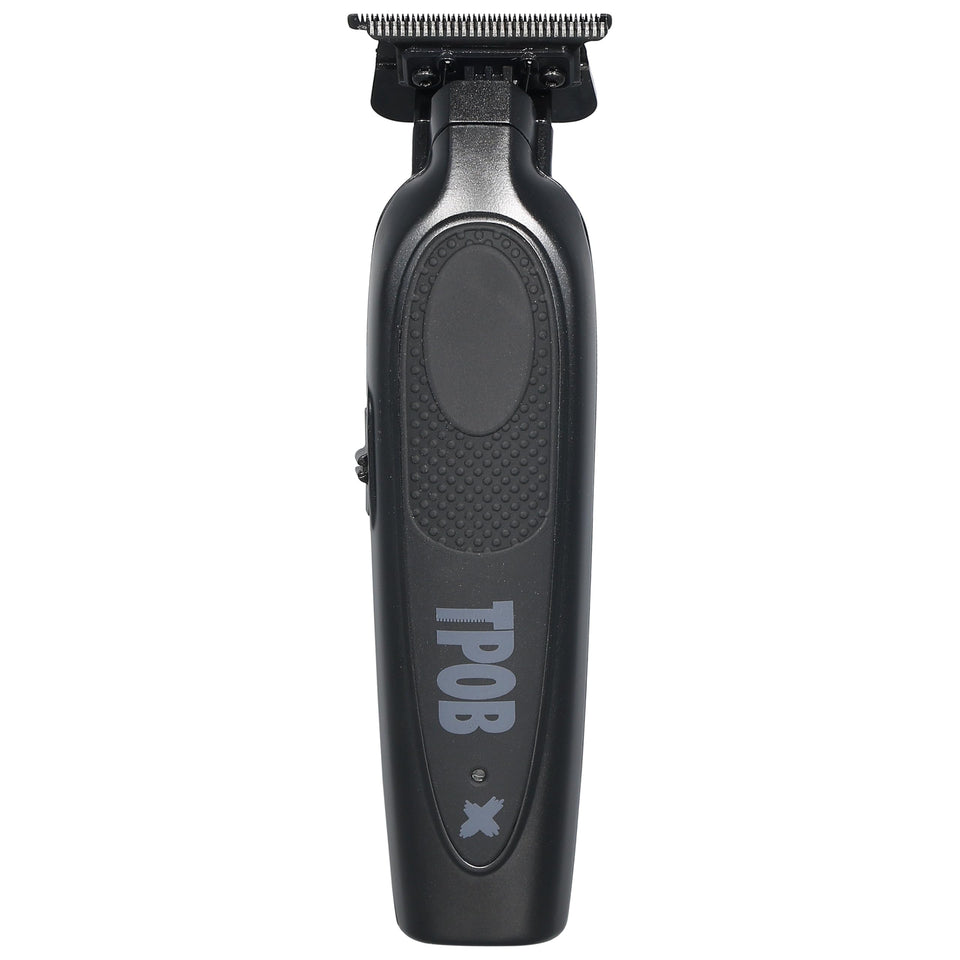 TPOB X Deluxe white rubber grip close-up shows secure, non-slip control for precise trimming.