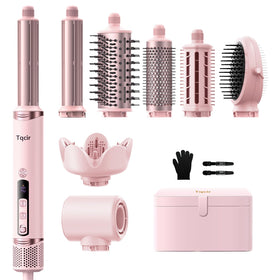Tqcir 8-in-1 hot air styler front view for quick, versatile daily styling.