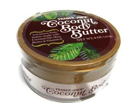 Trader Joe's Coconut Body Butter cruelty-free jars displayed for daily moisturizing