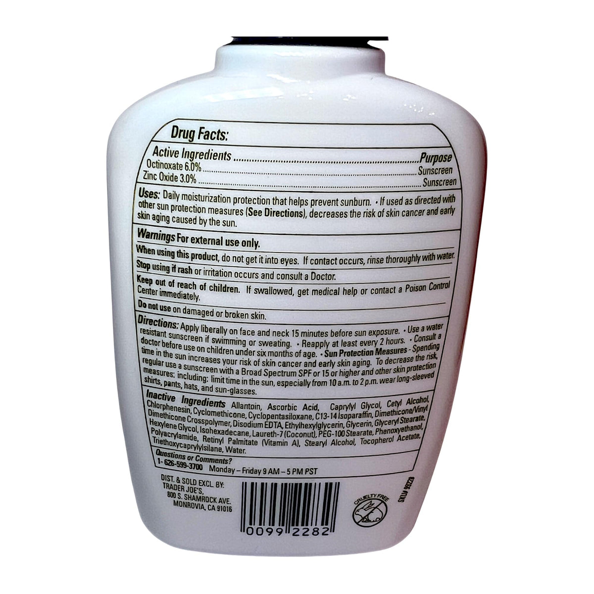 Pack of two 4 oz bottles for daily moisture and sun care