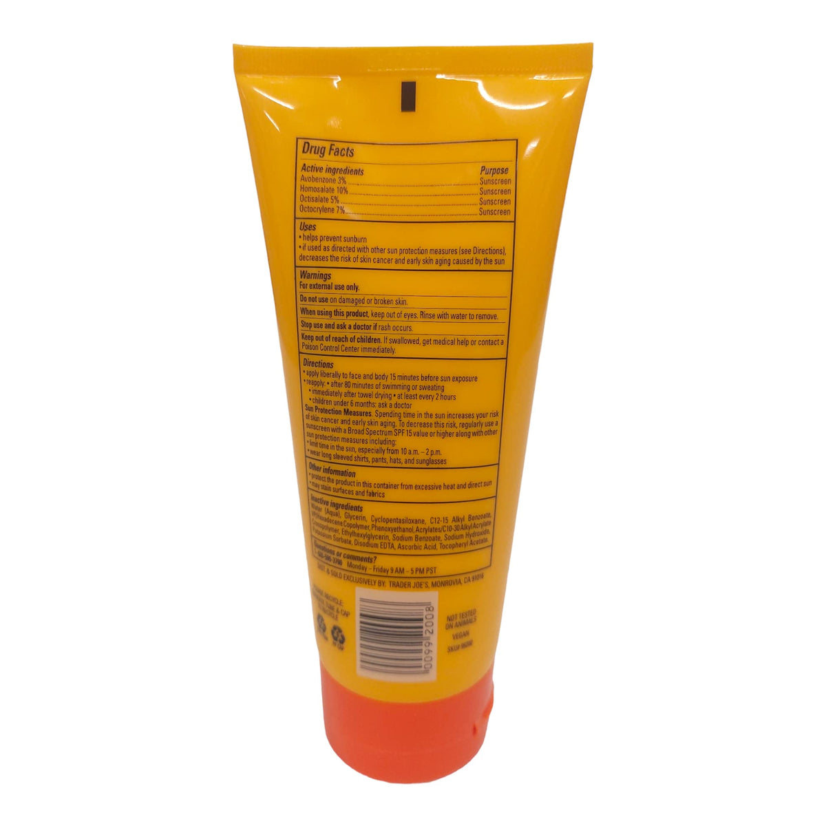 Trader Joe's Face and Body Sunscreen SPF30 twin-pack bottles ready for daily use.