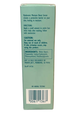 Trader Joe's Hyaluronic Moisture Boost Serum pump-dispense demonstrates easy daily application.