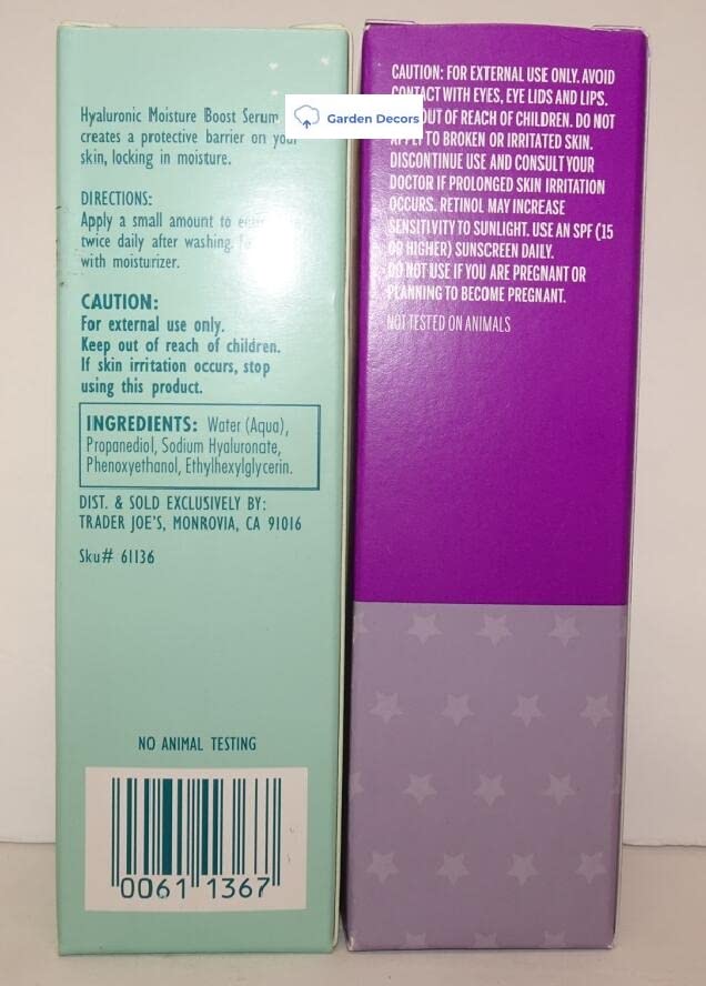 Trader Joe's Retinol Night Serum bottle with Baobab Seed Oil for nighttime renewal.