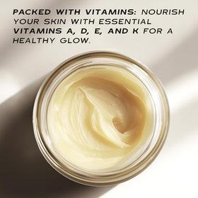 TRADITIONAL NUTRIENTS Vanilla Tallow Balm ingredients emphasize clean, natural formula for soothing daily use.
