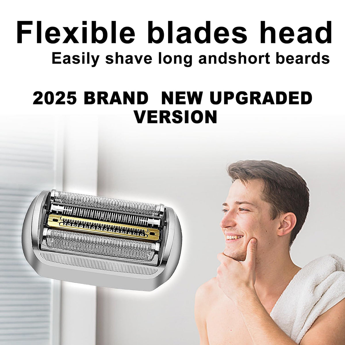 TRAH Series 9 Pro head in use demonstrates precise contouring around the jaw.